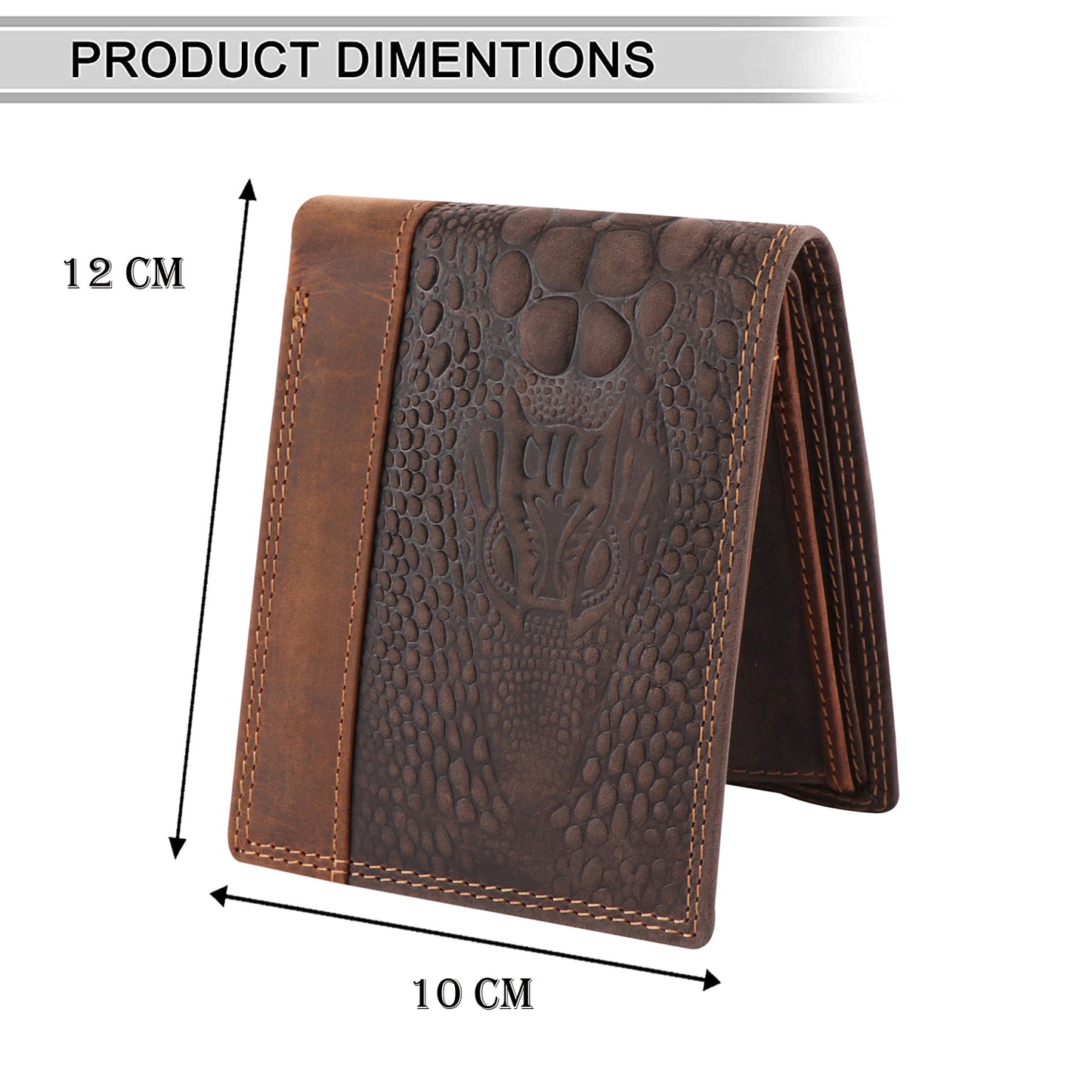 Seragino CrocPython Bifold Wallet