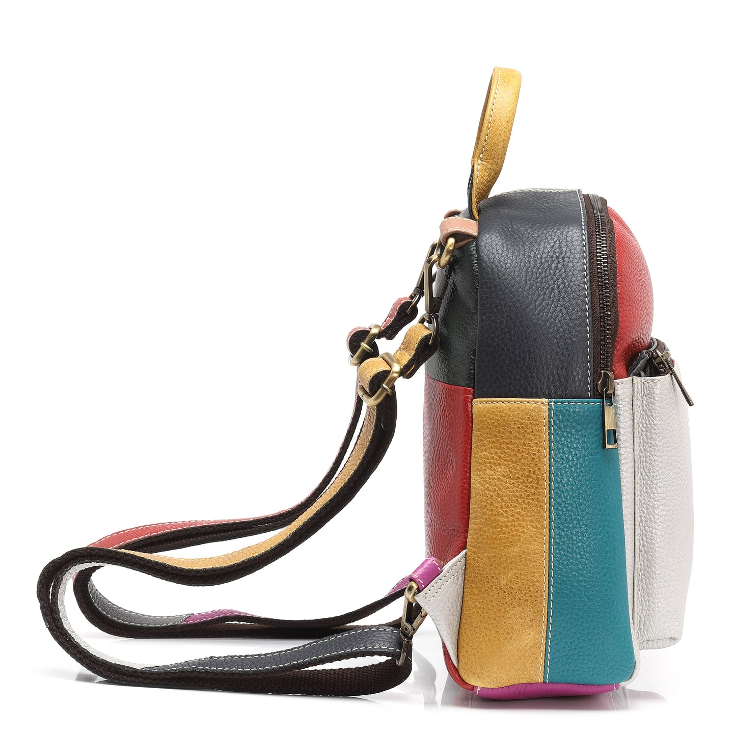 Seragino Mosaic Patchwork Leather Backpack