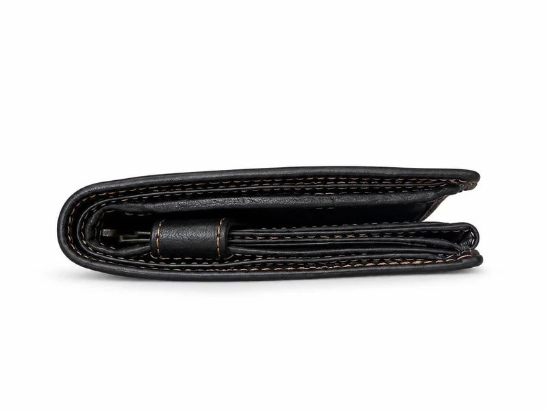 Wing Embossed Leather Bifold Wallet