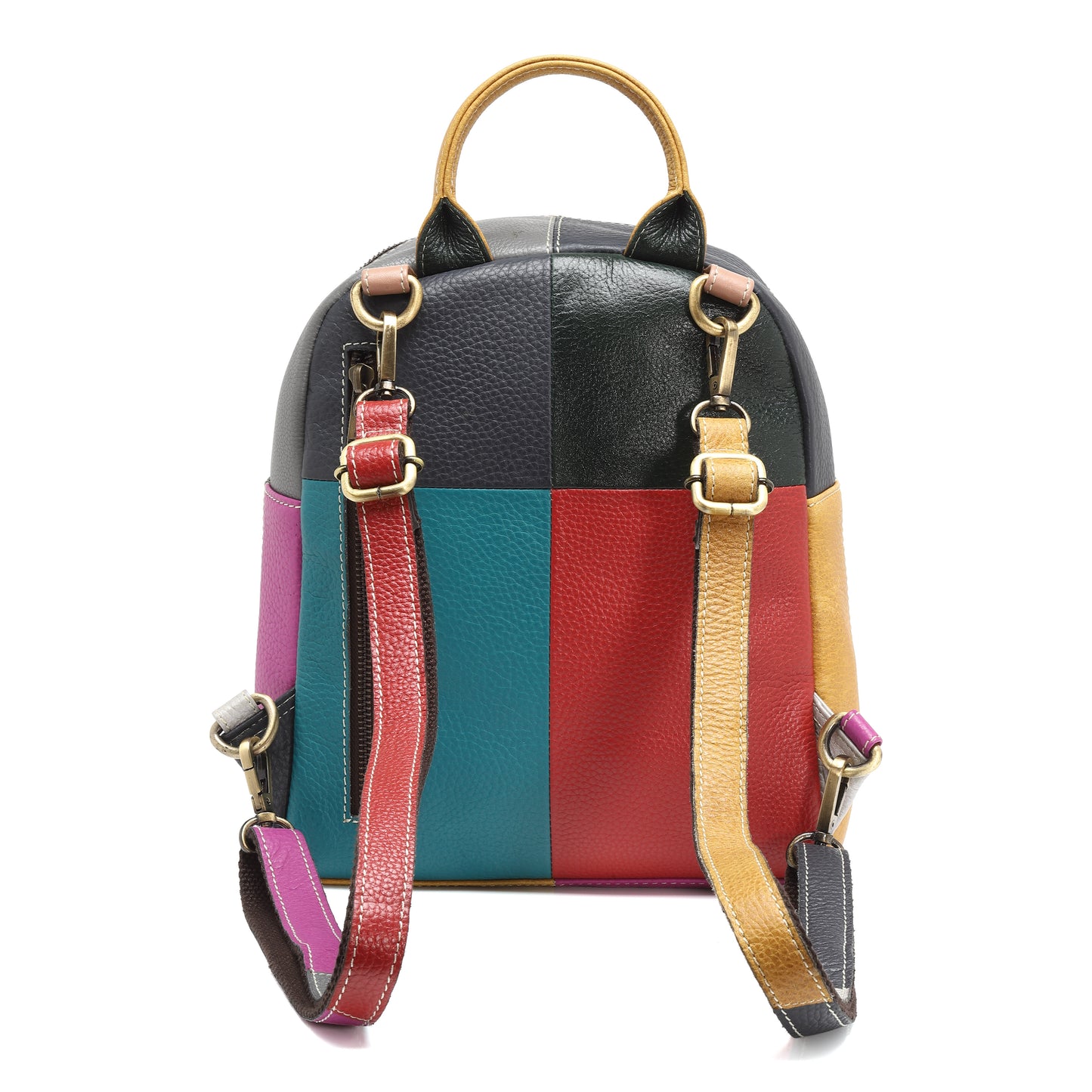 Seragino Mosaic Patchwork Leather Backpack