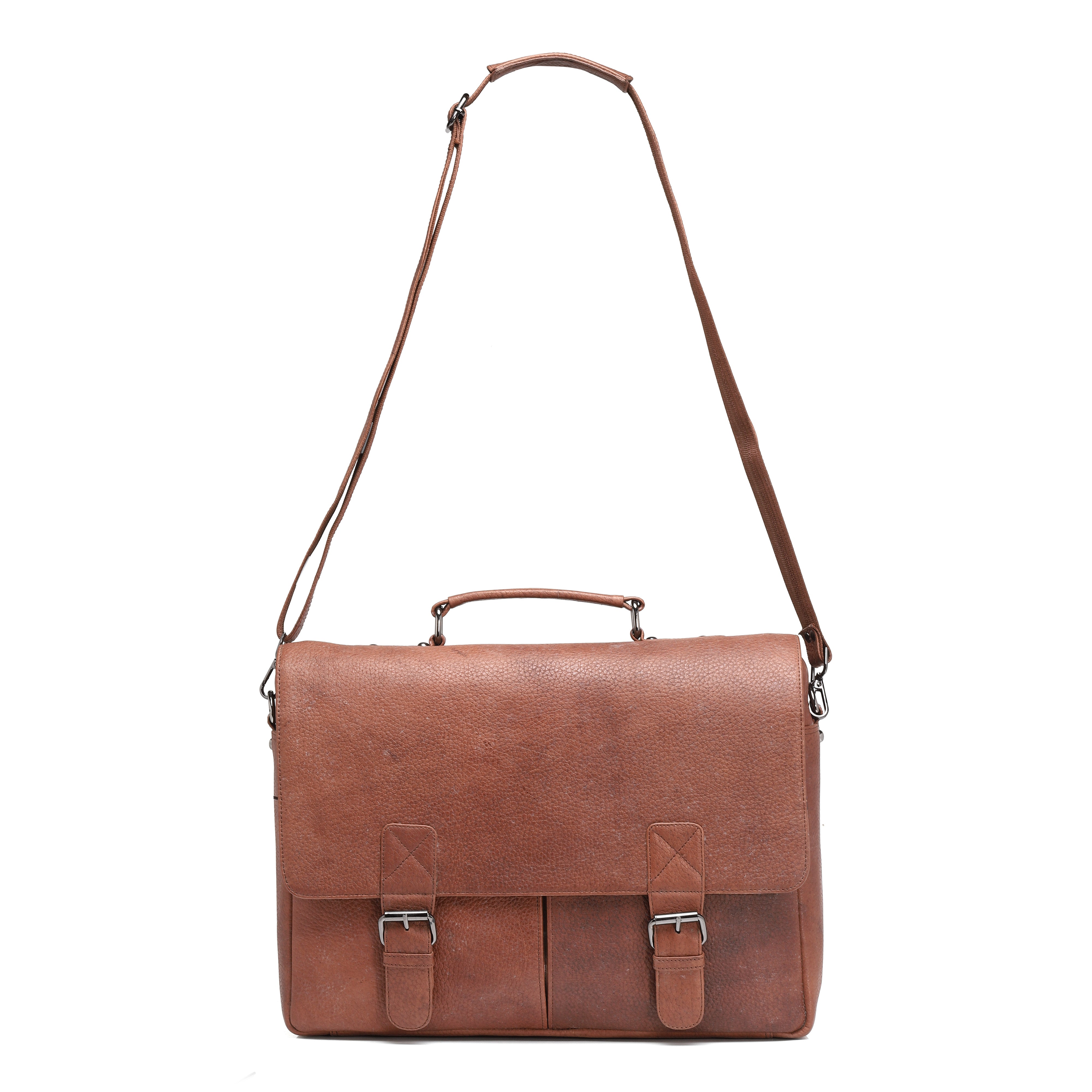 Seragino Vintage Leather Messenger Bag