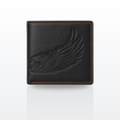Wing Embossed Leather Bifold Wallet