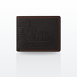 Seragino truck Embossed Leather Bifold Wallet